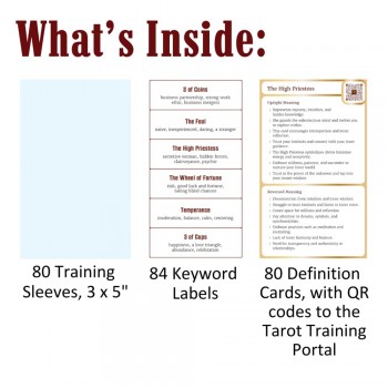 Tarot Training Sleeves rinkinys Schiffer Publishing